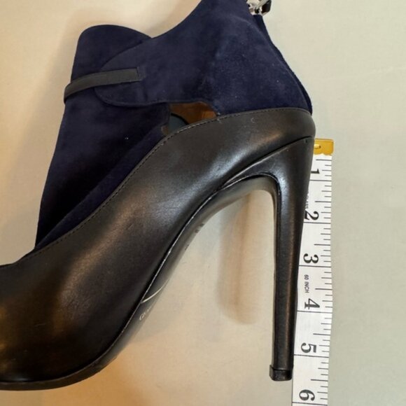 Giorgio Armani Suede Colourblock Pattern Booties - Picture 17 of 17